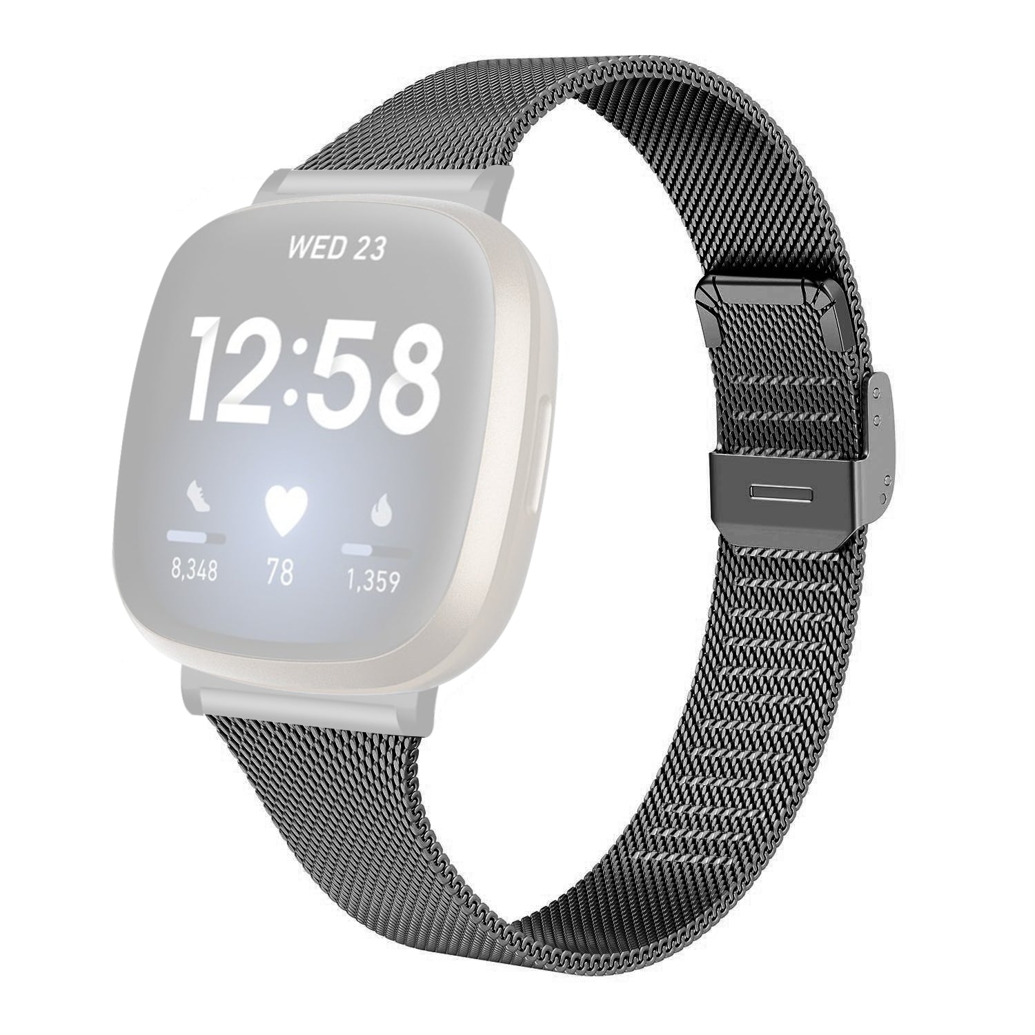 For Fitbit Versa 4 Sense 2 Watch Strap Stainless Steel Milanese Smart Band Watch Strap Replacement For Fitbit Versa 4 Sense 2 Watch Strap Stainless Steel Milanese Smart Band Watch Strap Replacement
